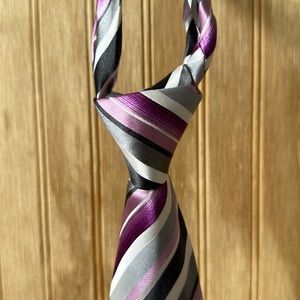 Geoffrey Beene - Purple, Gray and Black Tie